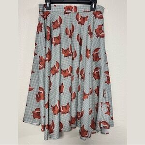 💚 2/$7 Fox Print Skirt
